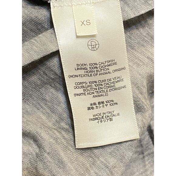 The Row Roan Sude Calfskin Leather Beige Bomber Jacket | Kylie Jenner - Picture 2 of 7